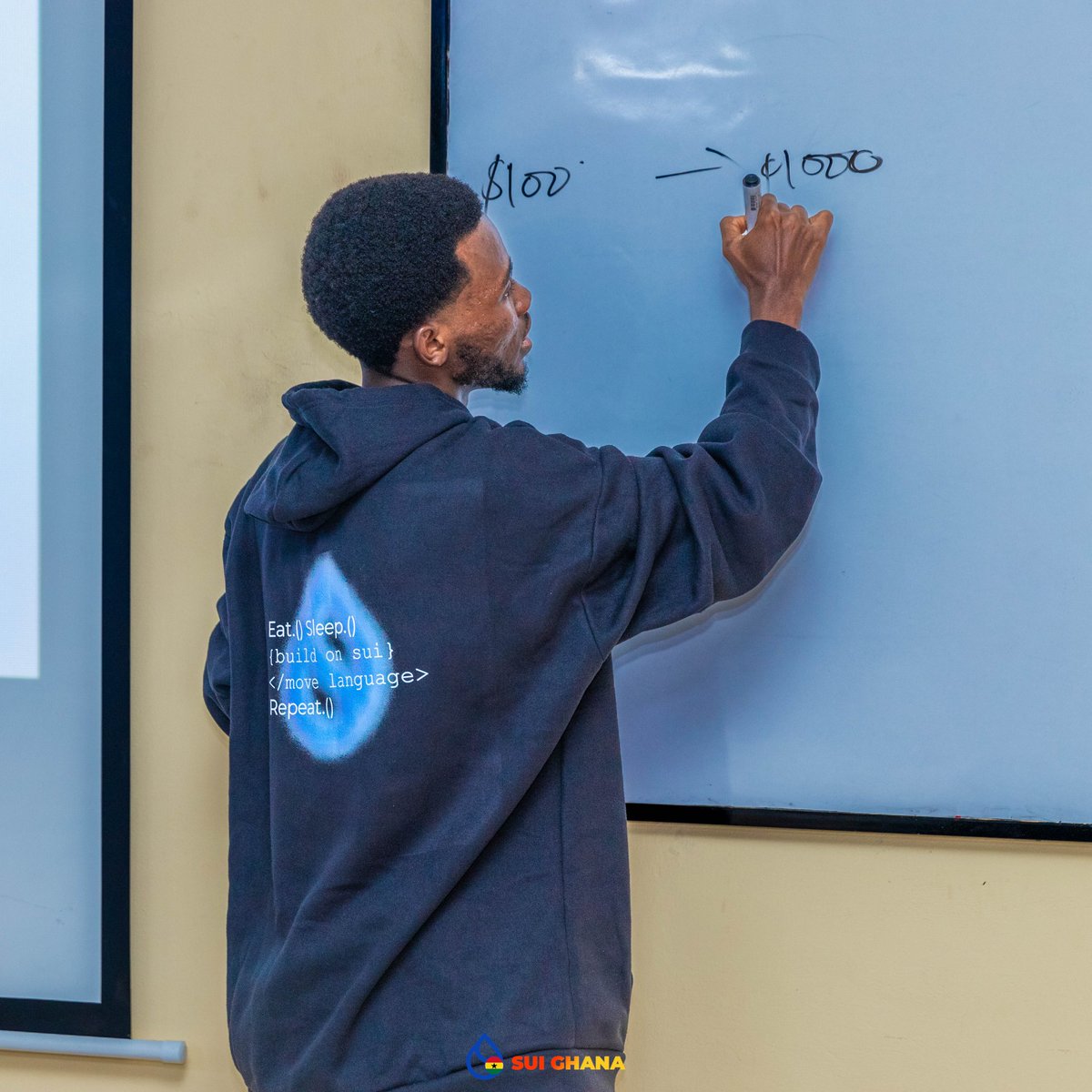 lionPrado | move (@lionprado17) on Twitter photo Recap of Day One of building with #move with <a href="/SuiNetworkGhana/">Sui Community, Ghana 🇬🇭</a>.
Took developers through wallet security as a deV. The difference between object based chain and account base. Show them how smart contract works using local examples. Explain programming as a whole. We didn't just Recap of Day One of building with #move with <a href="/SuiNetworkGhana/">Sui Community, Ghana 🇬🇭</a>.
Took developers through wallet security as a deV. The difference between object based chain and account base. Show them how smart contract works using local examples. Explain programming as a whole. We didn't just