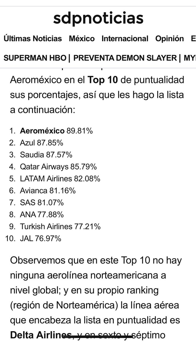 En voz de una experta de la industria <a href="/xime_garmendia/">Xime G.I. ♉♀️☮️❤️🇲🇽🇯🇴🇱🇧</a> ✈️! <a href="/Aeromexico/">Aeroméxico</a> #1 en puntualidad mundial en julio. Les comparto su análisis ⤵️