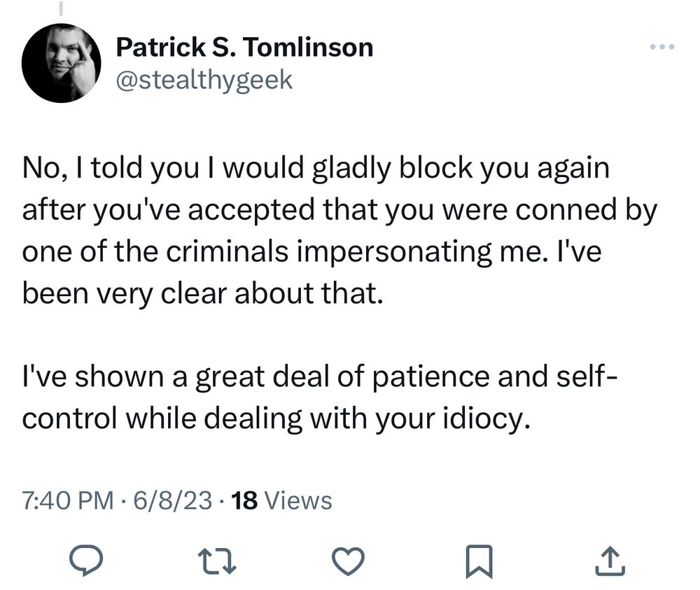 Circle City Square (@ccscales) on Twitter photo <a href="/NeutralbutKind/">๐ง๐ท Kyle W. Tomlinson ๐ง๐ท</a> Hey@stealthygeek (since I know you just love replying to @neutralbutkind) here's a flashback, over two years ago, your response to <a href="/virtuallyleslie/">Leslie Varney - Literary Agent & Turophile</a> when she was begging you to just leave her alone. Why not do it now? What's in it for you? It's just repellent behavior. <a href="/NeutralbutKind/">๐ง๐ท Kyle W. Tomlinson ๐ง๐ท</a> Hey@stealthygeek (since I know you just love replying to @neutralbutkind) here's a flashback, over two years ago, your response to <a href="/virtuallyleslie/">Leslie Varney - Literary Agent & Turophile</a> when she was begging you to just leave her alone. Why not do it now? What's in it for you? It's just repellent behavior.