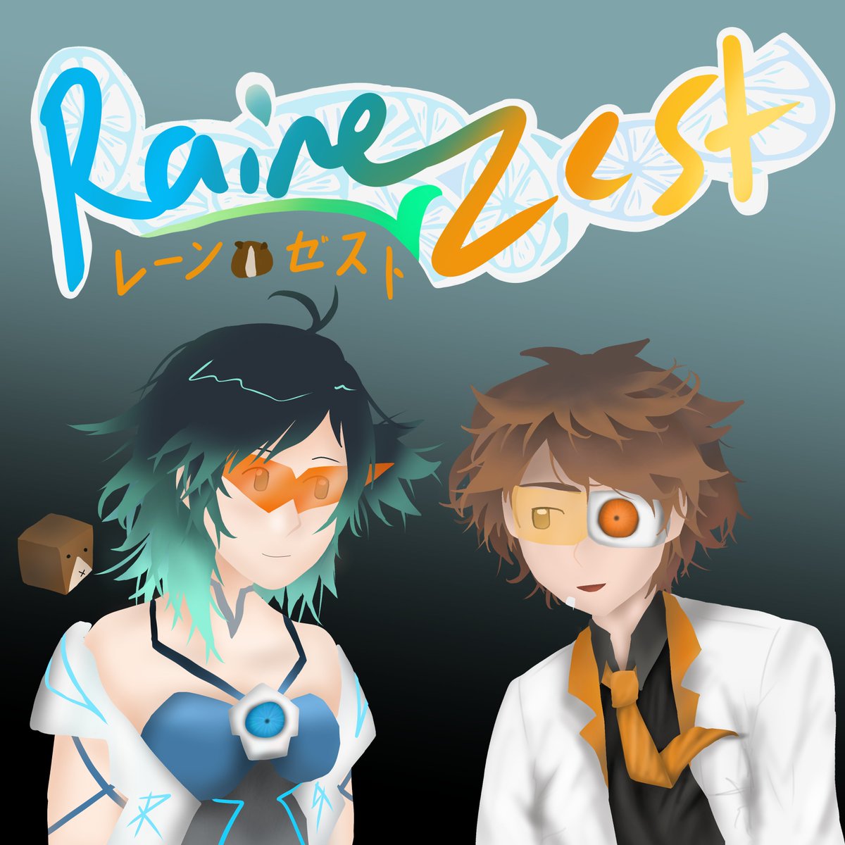 Made Portal 2 persona PNGs of myself and <a href="/ItMightBeJuno/">juno?</a>  from Wed evening + Thurs evening to the early hours of Fri morning!

Challenge to do right side's hair. Googled a random messy hair persona to base on.

#Rainebrandt #ClipStudioPaint #csp #digitalart #portal2oc #portal2