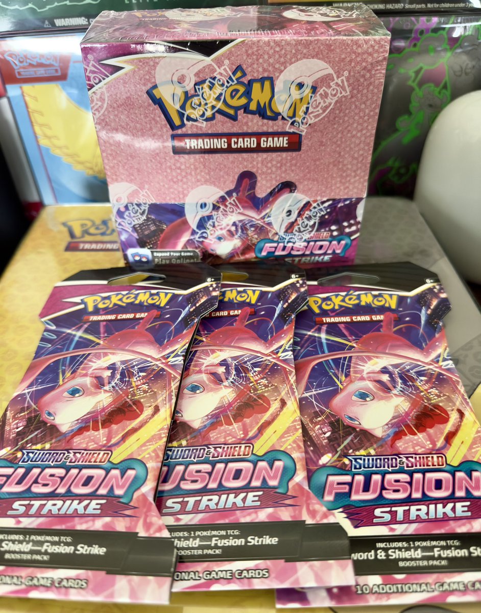 ### #Pokemon #Giveaway Alert !!!!! ###

I am pleased to give away: 3 Fusion Strike Booster Sleeves!

To Enter:
1. Follow
2. Like &amp;Retweet
3. Tag 3 friends

If I hit 10k Followers by Deadline, winner will receive a Sealed Fusion Strike Booster Box!!! Really!

Deadline: Sunday