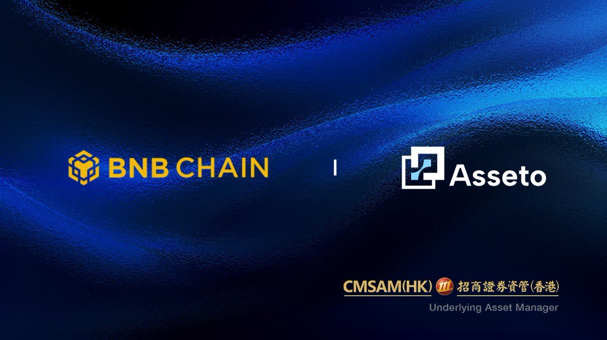 BNB Chain and Asseto Finance CASH+ launch banner featuring CMS Asset Management