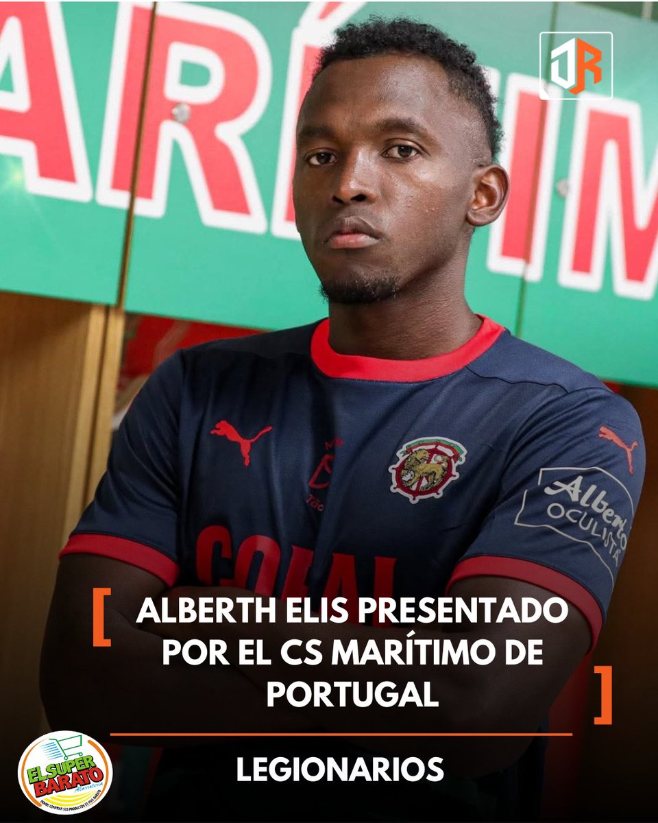 💥QUE BUENA NOTICIA‼️👌 

🔸️ Alberth Elis fue presentado por su nuevo equipo, el  CS Marítimo de la Segunda División del Fútbol de Portugal 🙏

🔸️ El catracho tuvo un inicio prometedor con el Olimpia, donde marcó tres goles de forma consecutiva esta temporada.

🔸️ Ahora