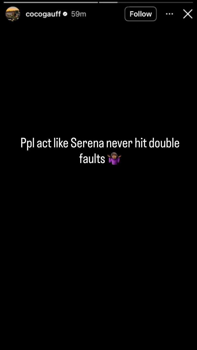 Coco Gauff fires back at critics in latest insta story 👀