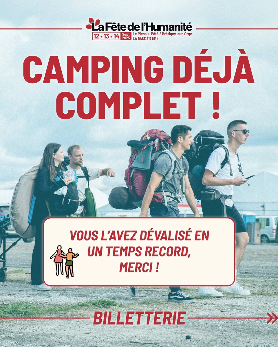Besoin d’une place de camping ⛺️? 
Contact moi en DM !

Notamment si tu es prêt•e à contribuer à la réussite de la fête ! #FetedelHuma