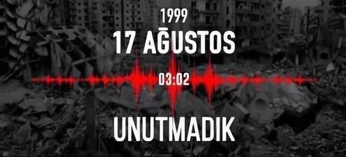 45 saniye hiç bu kadar uzun, hiç bu kadar yıkıcı olmamıştı.
Bazı acılar hiç unutulmaz.  #17Ağustos1999MarmaraDepremi  "sesimi duyan var mı?"

Bir daha böyle büyük felaketlerin yaşanmamasını Umarak ; 17 Ağustos felaketinde hayatını kaybedenleri rahmetle anıyoruz. #Earthquake