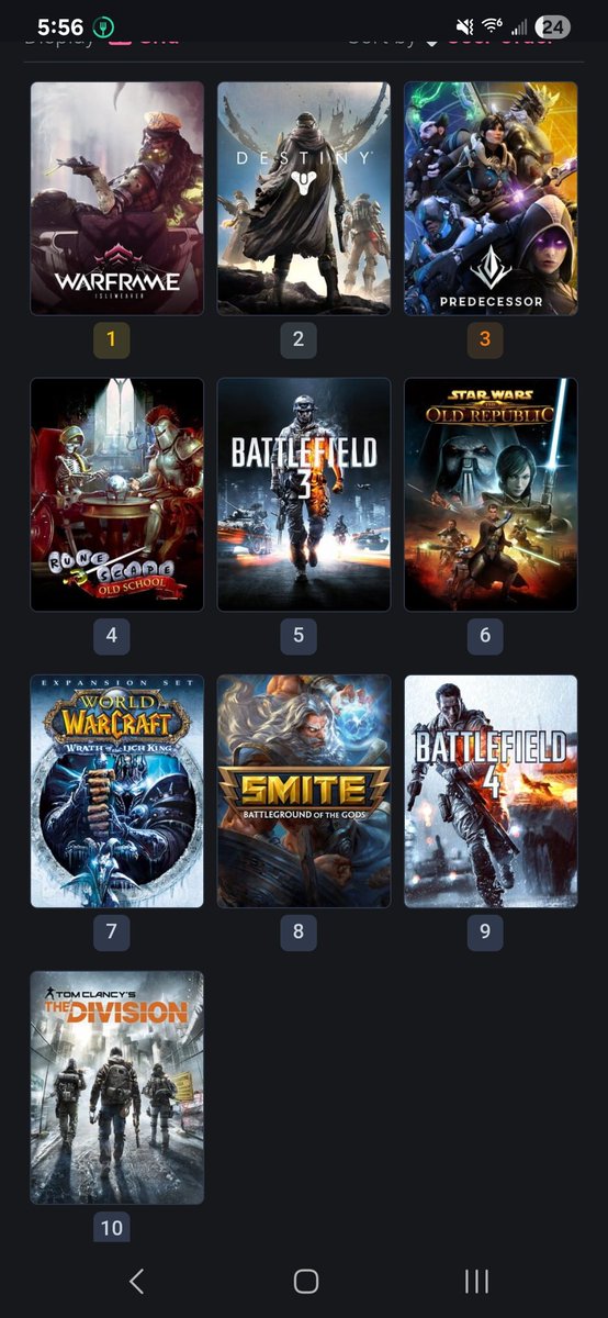 Im not too sure how accurate the top 5 games are, but it's pretty close. Also, I made a top 10 list for miltiplayer games as well. There is some fun stuff here. What are some of your favorite games?