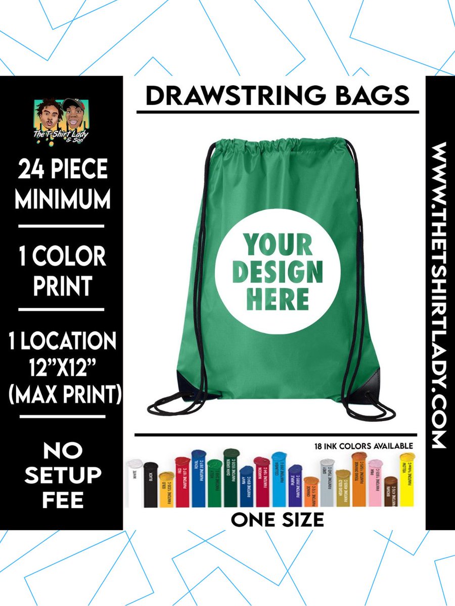 TheTShirtLady's tweet image. 🚨 Current Special! Grab our $9.00 Drawstring Bags with no setup fee, a minimum order of 24 pieces, 1 color print, and 1 location only. Elevate your brand with this fantastic deal! #DrawstringBags #CustomPrints 🎨🎒

thetshirtlady.com/q4ti