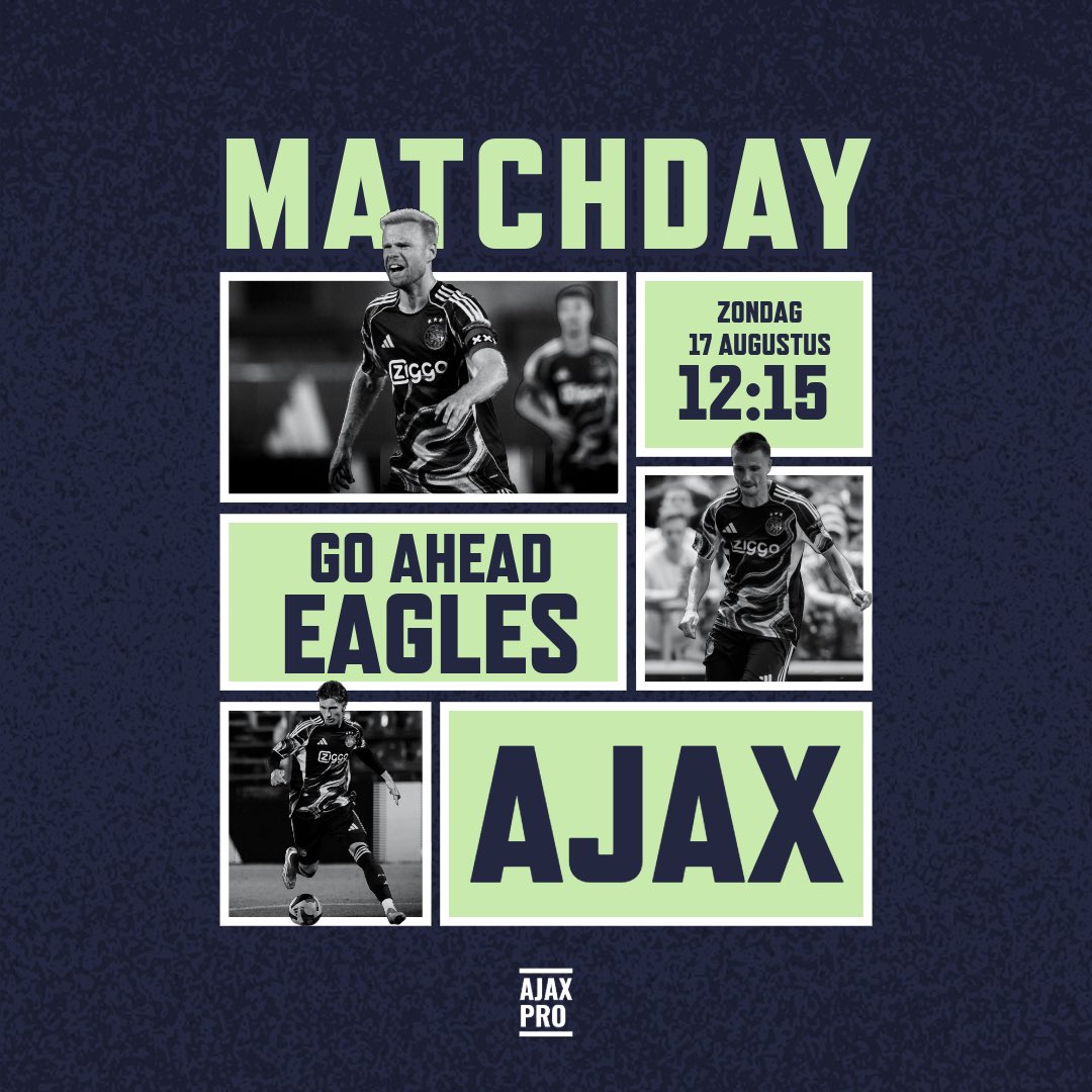 Matchday in Deventer! ❌❌❌

Ajax gaat op bezoek bij Go Ahead Eagles, een traditioneel lastige uitwedstrijd. Wat voorspel jij?

Laat het weten! 👇