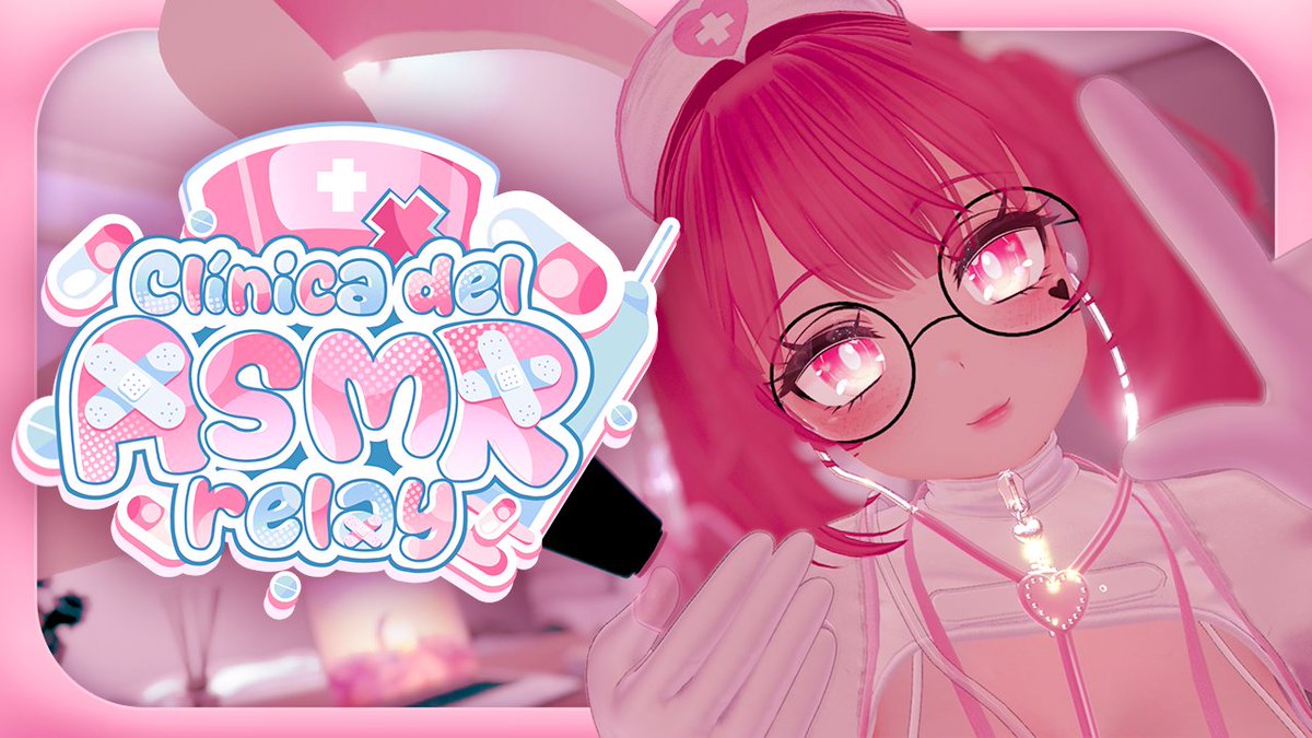 ¡Hoy es el ASMR Relay! 🚑
La enfermera Mikurazón se encargará de cuidarte 
Nos vemos esta noche~💕
