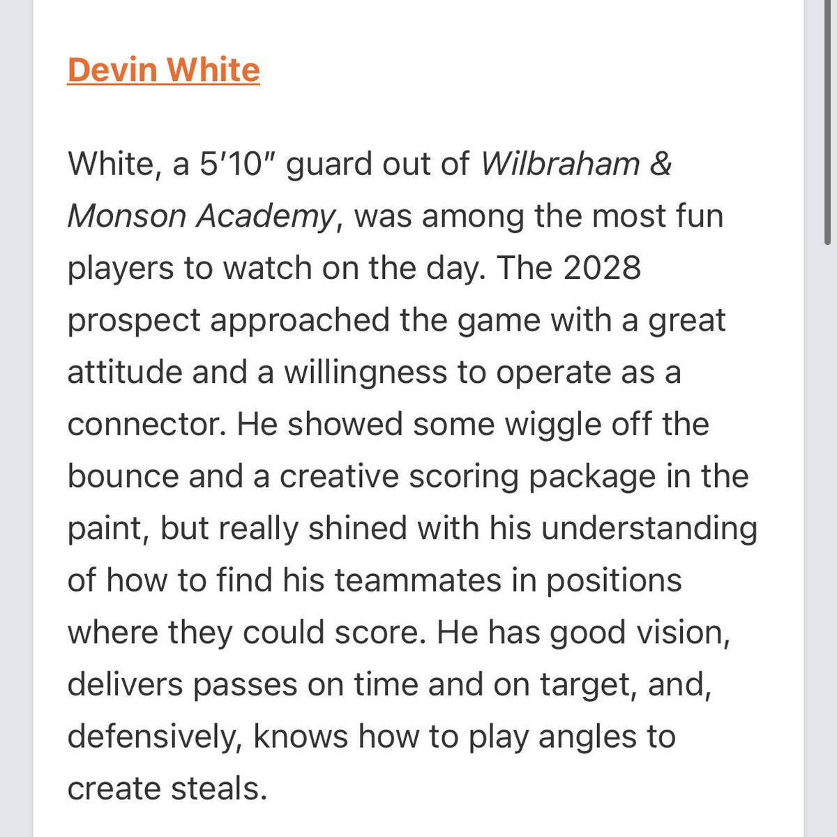 Devin White (@devin5white) on Twitter photo Write up from Harvard Camp. <a href="/PHNewEngland/">Prep Hoops New England</a> <a href="/Coach_Armishaw/">Will Armishaw</a> <a href="/WMA_Basketball/">WMA Basketball</a>
prephoops.com/2025/08/elite-… Write up from Harvard Camp. <a href="/PHNewEngland/">Prep Hoops New England</a> <a href="/Coach_Armishaw/">Will Armishaw</a> <a href="/WMA_Basketball/">WMA Basketball</a>
prephoops.com/2025/08/elite-…
