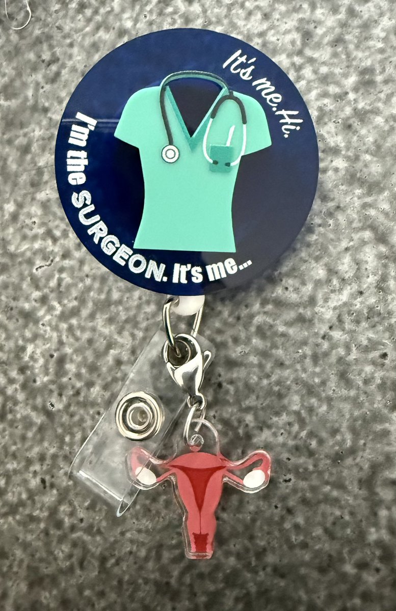 Badge reel bling! Branching out to try new products. I’m loving how these little charms came out. 

#obgyn #MedTwitter