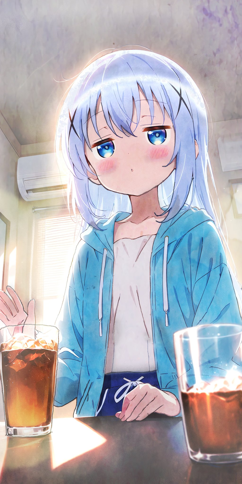 ♡優しいめーちゃんうさぎさんにコーヒーを♡シーグラスアート ウサちゃん♡蝶々さん一緒に遊ぼう! 蝶 うさぎ 水彩画 贈り物