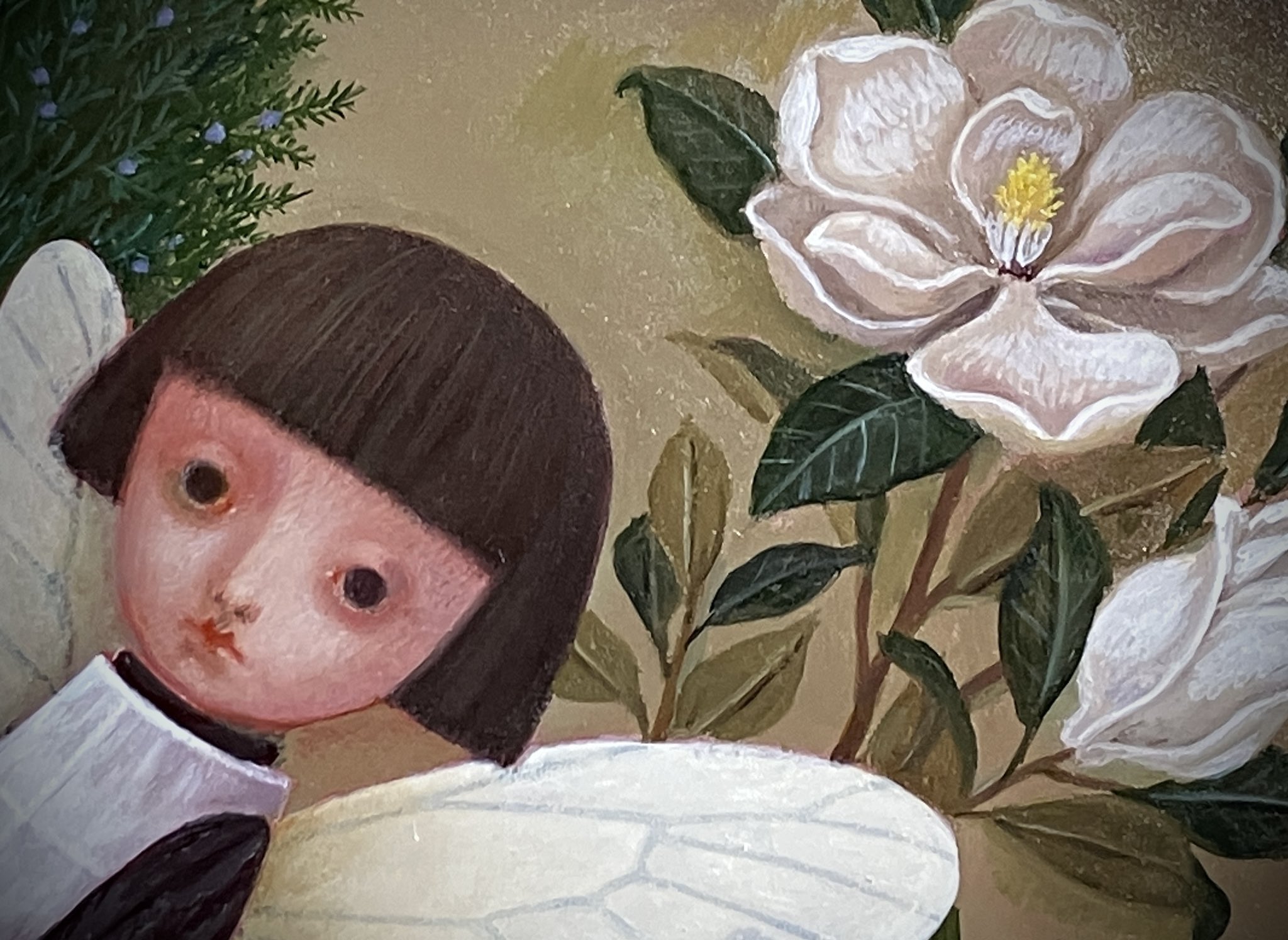 深瀬優子様　絵画作品「のばら」 深瀬優子様 絵画作品「のばら」 大人気アイテム 深瀬優子様 絵画
