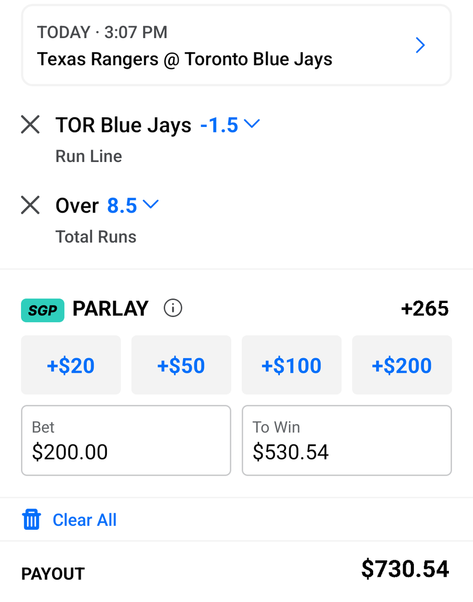 driver_error's tweet photo. #TEXvsTOR 🔥👀 Easy money!! Thanks Jays!👏 https://t.co/eMzyx0tRsZ