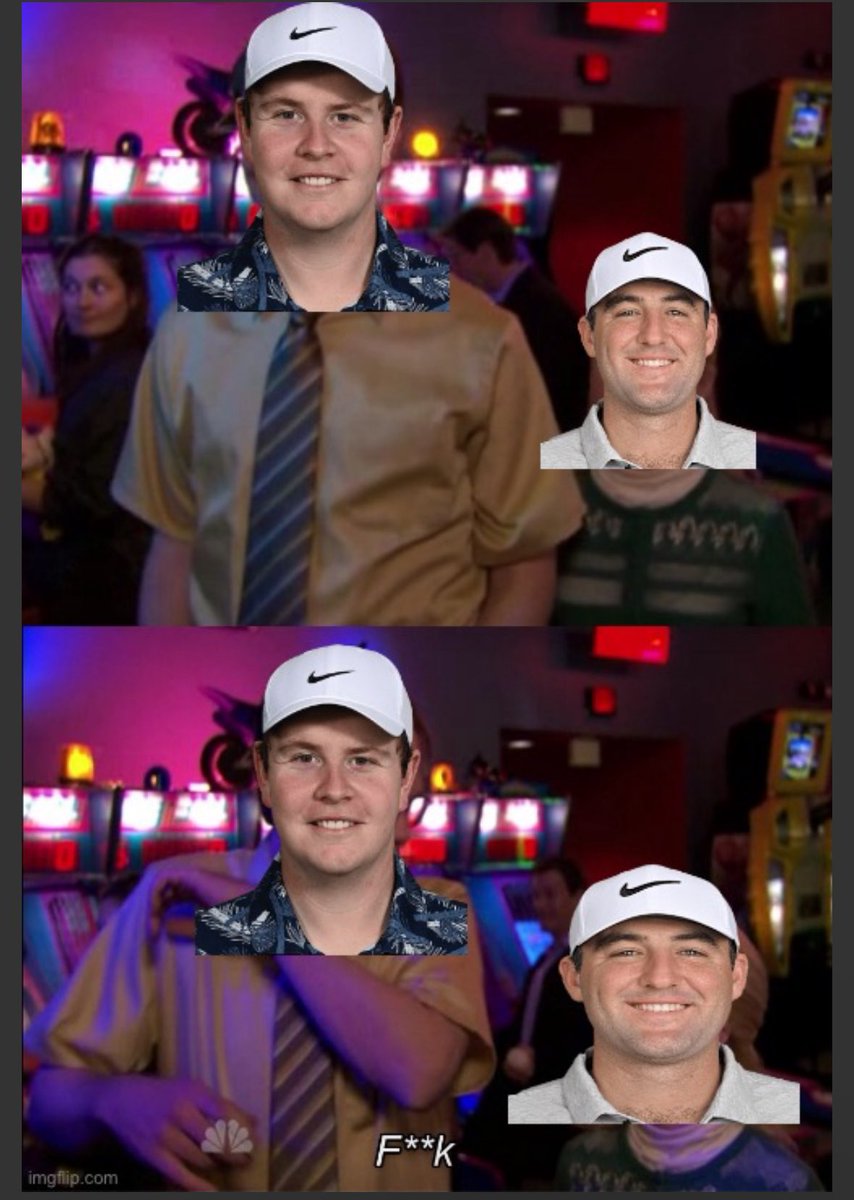 SeanCirovski's tweet image. Please enjoy my poorly photoshopped meme that I spent way too much time making. #BMWChampionship