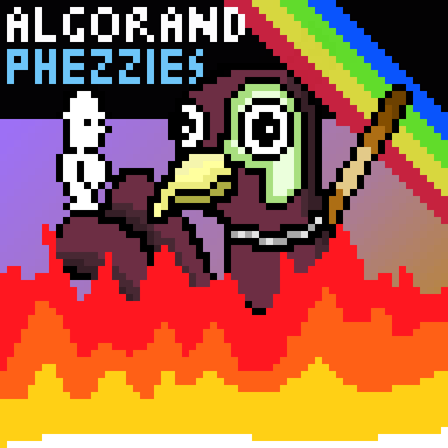 Pixel Pheasants were created in Feb 2025 as a mint on demand collection on Algorand. To obtain one you need to buy a Elite Mystery Box or buy one on secondary. Since then, over 1200 have been minted!
Each one has its own name, description and set of ARC3 traits.