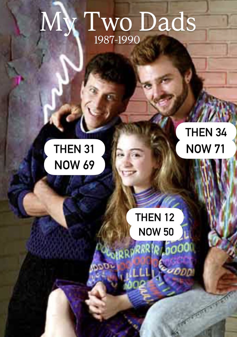 Easily One of the Most Bizarre Premises of Any Sitcom in the History of Television, My Two Dads (1987-1990) Centers on Two Men That Fought Over the Same Woman For Nearly 13 Years.  Sadly She Dies But Both Men Are Awarded Joint Custody of the Daughter.  Rather Than Figure Out Who