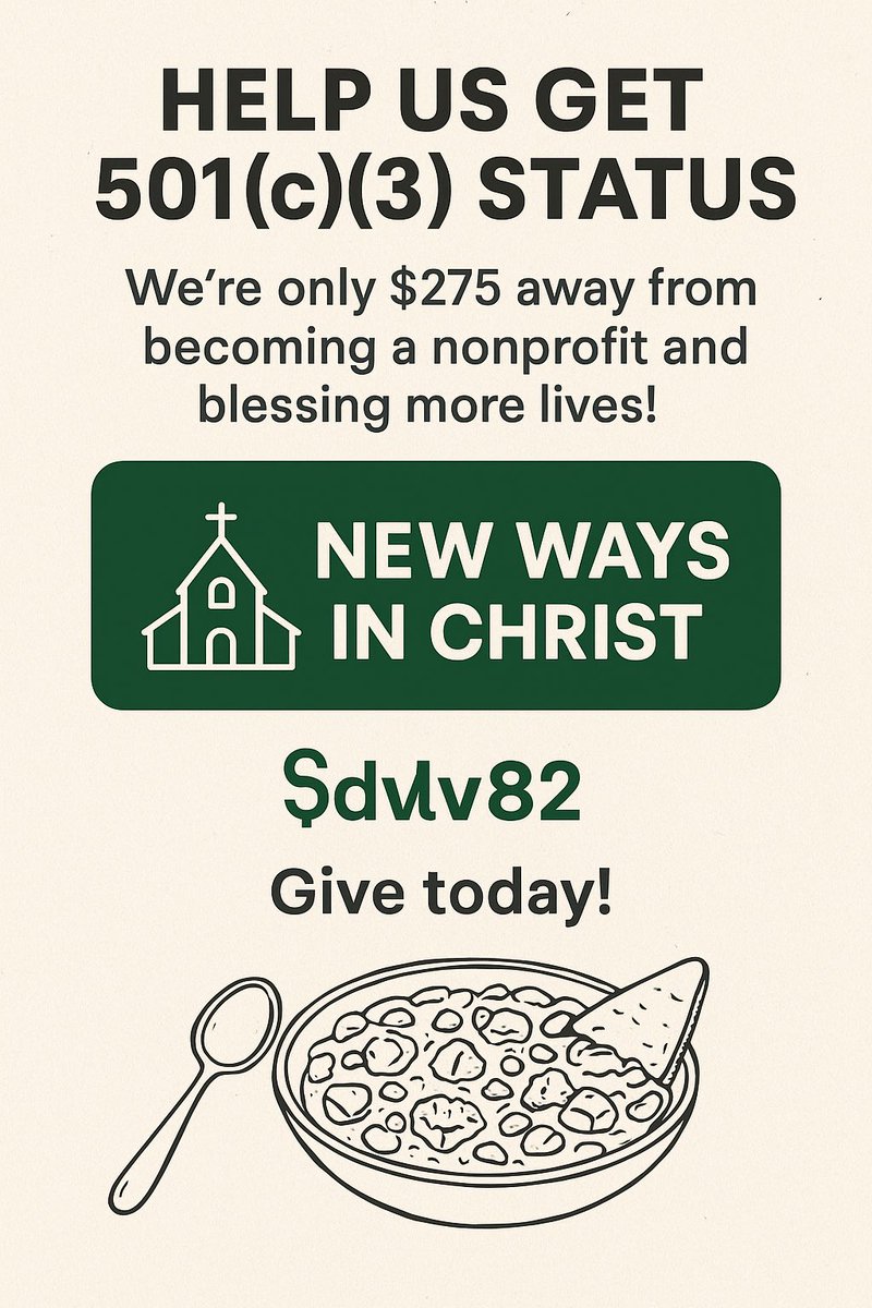 ChaplainDe1982's tweet image. “Lord, we place New Ways in Christ in Your hands 🙏. Provide what we need to bring hope and guide ex-inmates &amp;amp; families back to You. We believe You’ll move hearts to help us raise the $275 we need for our nonprofit registration. Every seed counts 🌟💖 CashApp: $dlv82 #FaithInAct.