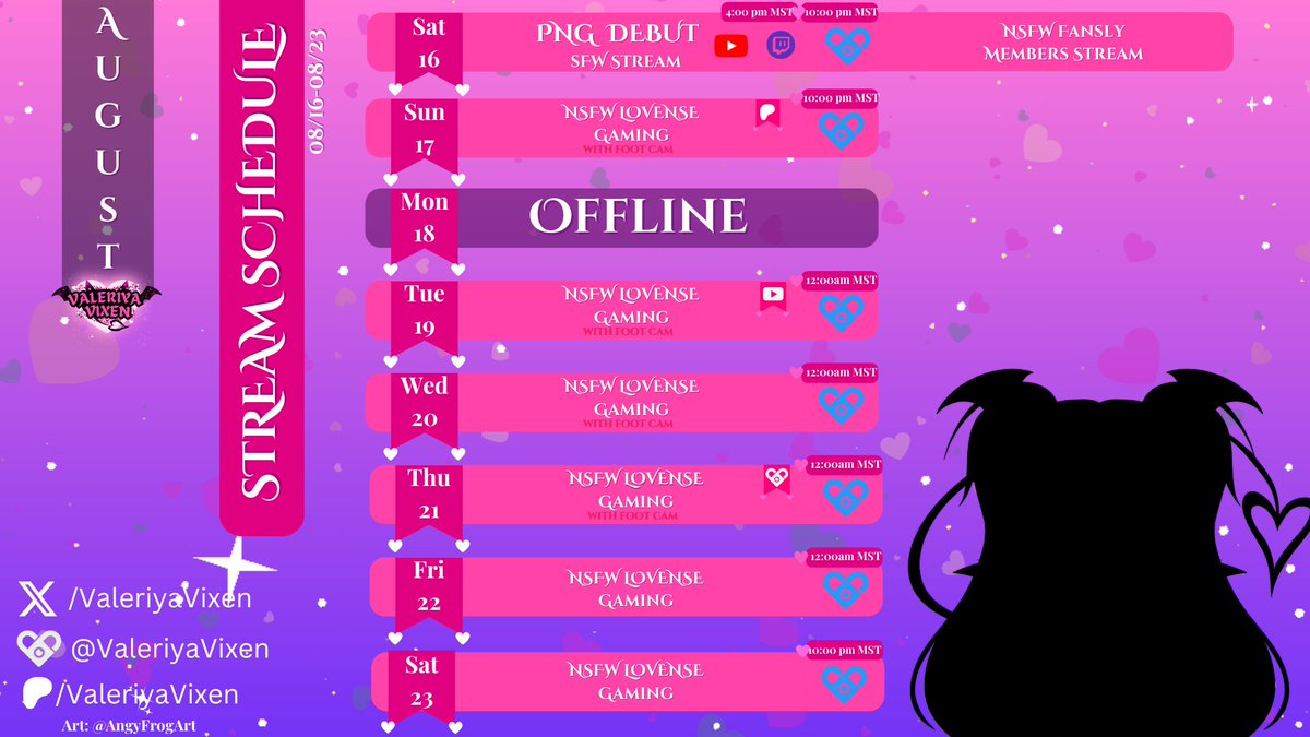 Hey Ghouls! Both surgeries went well and I am slowly trying to get back into my usual streaming schedule! I have fun stuff planned this week and I hope to see you there!