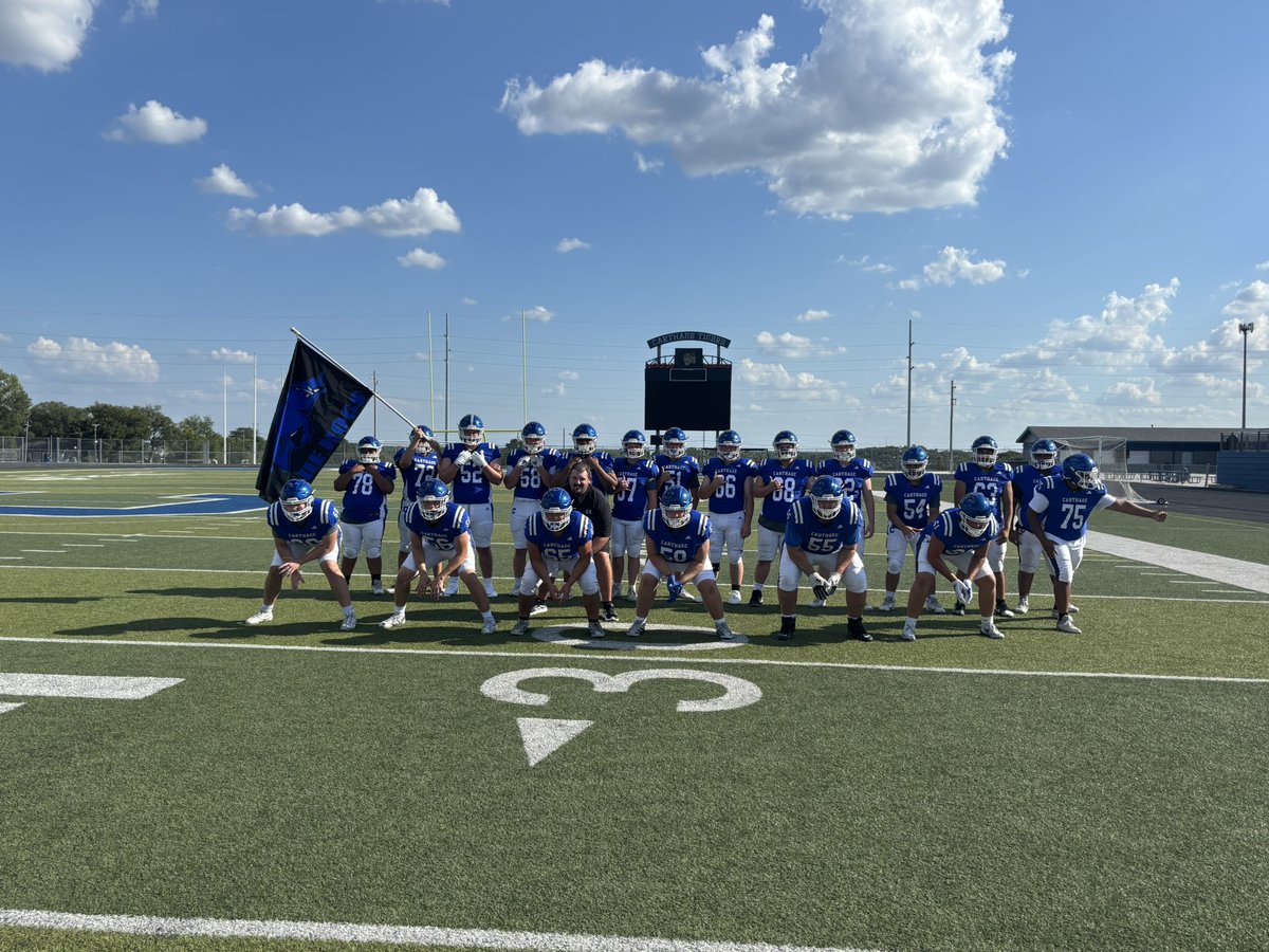 2025 Carthage O-Line 🔵🐗<a href="/carthagefball/">Carthage Football</a>