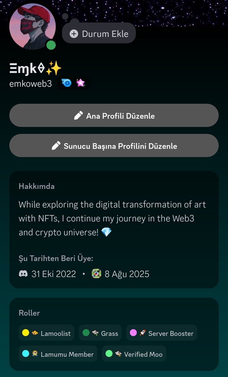 Ξɱk⟠.ink (@emkoweb3) on Twitter photo GTĐ WL yani lamolisti sonunda kaptım 😅
<a href="/lamumudotxyz/">Lamumudotxyz</a> projesinde en üst role ulaşmak için harcadığım emek meyvesini verdi 💪 GTĐ WL yani lamolisti sonunda kaptım 😅
<a href="/lamumudotxyz/">Lamumudotxyz</a> projesinde en üst role ulaşmak için harcadığım emek meyvesini verdi 💪