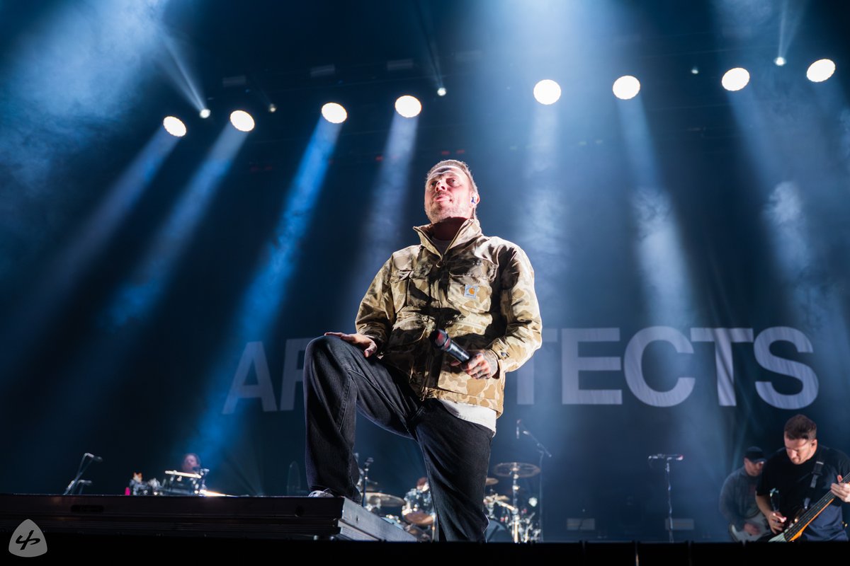 UpVenue's tweet photo. From the haunting intro of Elegy to the explosive closer Animals, @Architectsuk  delivered a powerful set filled with energy, precision, and crowd-shaking moments at @Place_Bell  in Laval. Check out our review and photos here - https://t.co/dNjiUf3Zxs https://t.co/4cR6KH42xR