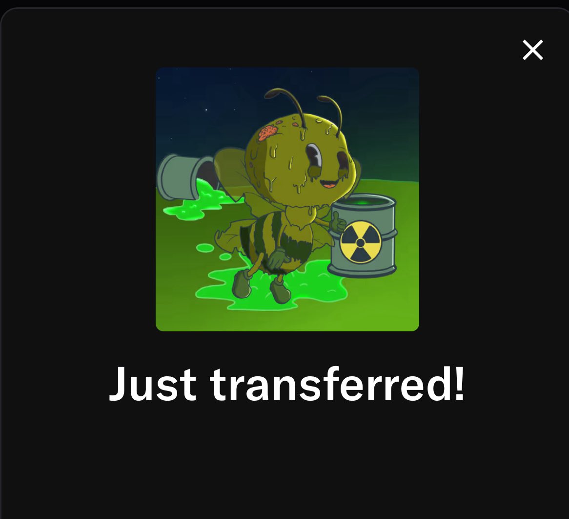 Good morning Beehive 🐝

Have a wonderful weekend all 🎉

Toxic Bumbl has been Airdrop to Bumbl Holders 🎁

Check your hidden folders 👀

More Airdrops on the way 🥳

opensea.io/item/matic/0x0…

#NFT #Opensea #Polygon #NFTCommunity