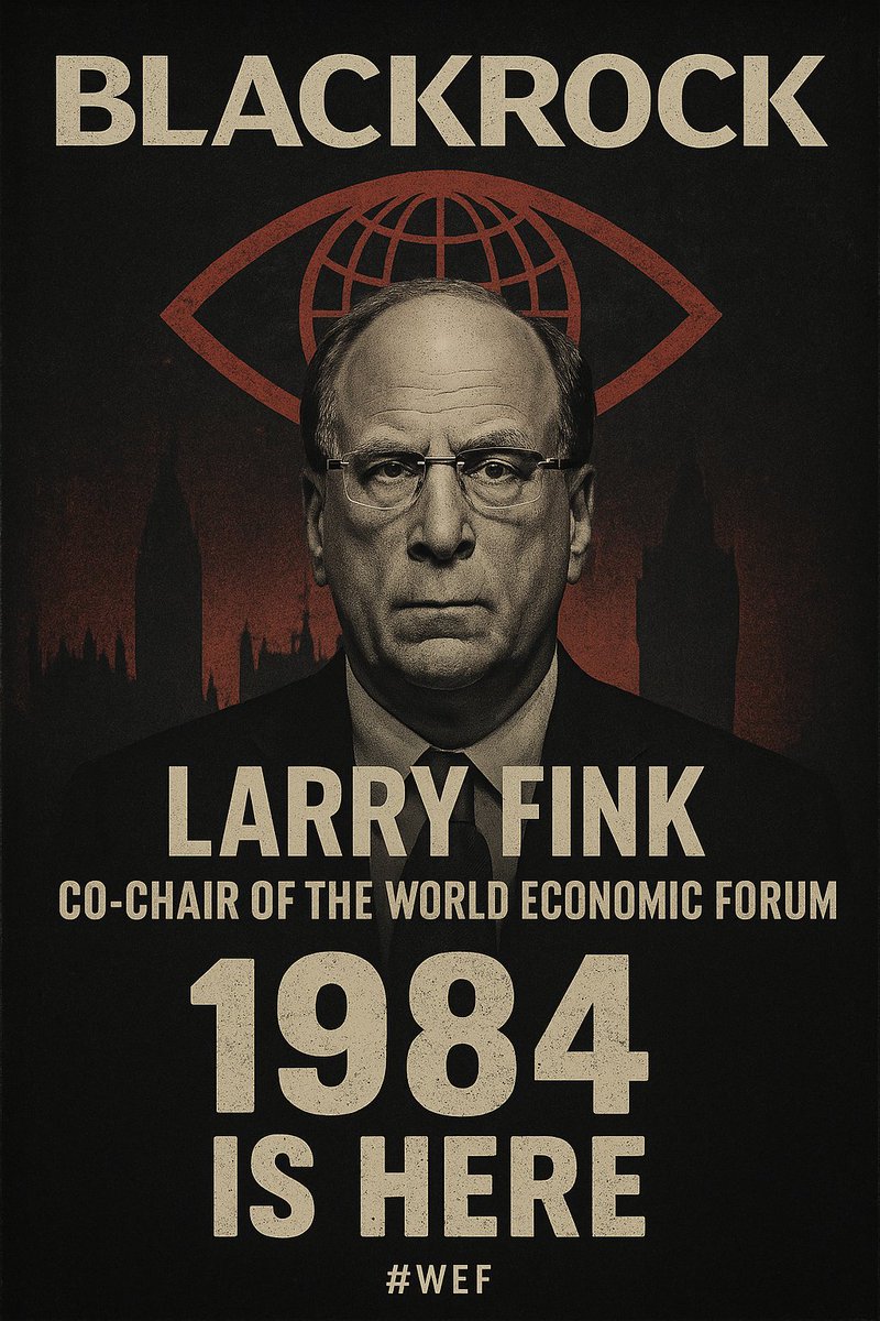 <a href="/Artemisfornow/">Bernie</a> ❌ ❌❌BREAKING NEWS ❌❌❌ 🚫 Orwell’s warning 🚫

BlackRock’s Larry Fink — the man who controls $12.5 TRILLION of the world’s wealth — is now co-chair of the World Economic Forum. ☢️

Unelected. Untouchable. Unaccountable.

When finance controls politics, when elites meet