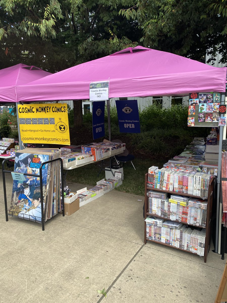 We're set up at the Jade Night Market today 3-10pm! PCC 82nd &amp; Division #jadenightmarket #jadeinternationalnightmarket #jadedistrict #manga #animae #readcomics #takingcomicstothestreet