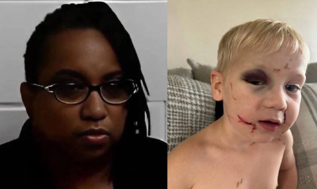 Yvette Thurston, 54, punched this baby in the face repeatedly at Little Blessing Child Care in Bainbridge, GA. Staff lied and blamed the child. But the cameras told the truth. She bonded out. No bail for  this abuser! WTF