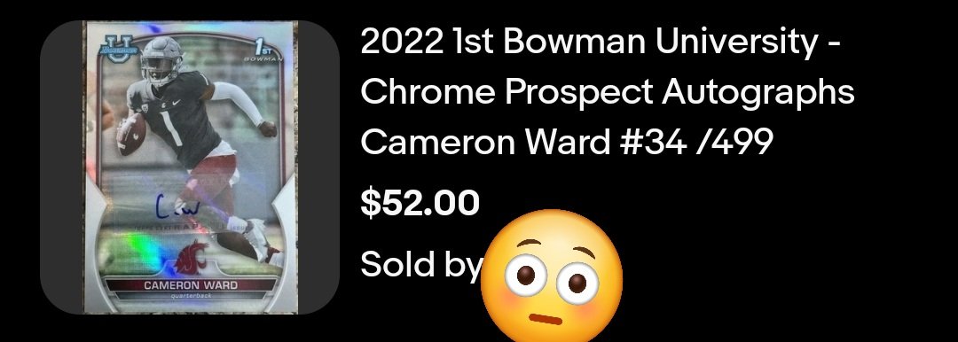 So in the event that Topps doesn't release 2025 football (as rumored), does this card become the true Ward RC? Feels like these are severely undervalued right now, OR will his 2nd year autos be the chase? <a href="/CardPurchaser/">Card Purchaser</a>