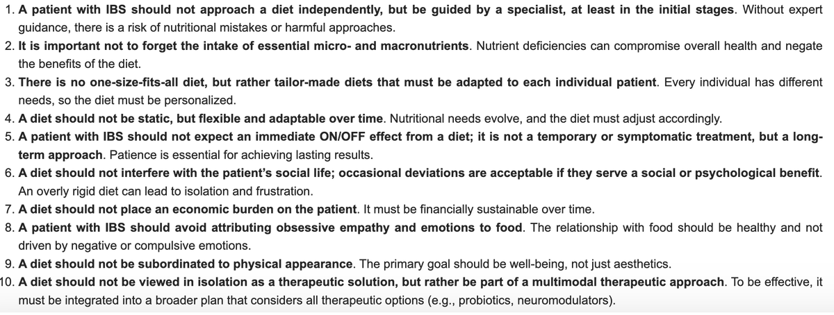 KewinSiah's tweet photo. This review presents 10 pragmatic 'dietary commandments'—from low FODMAP and gluten-free to Mediterranean and fiber-rich diets. No one-size-fits-all, but a personalized, flexible approach is key to better symptom control and QoL. #IBS #GItwitter https://t.co/kb8nz6LdqM https://t.co/FWxfuxWAWb