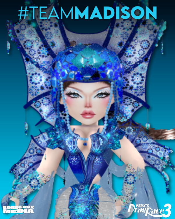 BordeauxMediaYT's tweet photo. Do you want @MGVxRBLX to snatch the crown? 👑🌊
Sound off by retweeting and using #TeamMadison to let your voice be heard! 🗣️ #VerxsDragRace https://t.co/mvPI33euM2