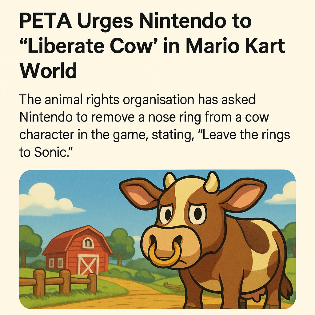 TruskillGames's tweet photo. Whatever next... 🐄🐮 #CowGate #Mario #Nintendo https://t.co/8NW5lUTUNv