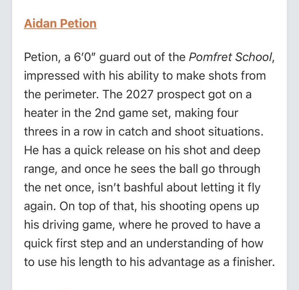 Aidan Petion (@aidanpetion) on Twitter photo Write up from Harvard Elite Camp <a href="/Aharris015/">Allen</a> <a href="/Pomfret_Hoops/">Pomfret Hoops</a> <a href="/PHNewEngland/">Prep Hoops New England</a>
prephoops.com/2025/08/elite-… Write up from Harvard Elite Camp <a href="/Aharris015/">Allen</a> <a href="/Pomfret_Hoops/">Pomfret Hoops</a> <a href="/PHNewEngland/">Prep Hoops New England</a>
prephoops.com/2025/08/elite-…