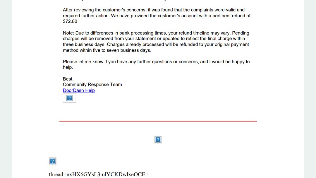 DFridy's tweet photo. Doordash is a horrible company. They know they owe me money and won't give it up. I want my money https://t.co/PXlXR3P7gx
