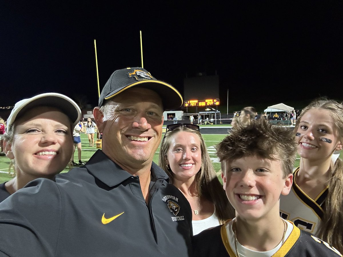Family Selfie after wins are the best! Another Friday night lights tradition for our family. #ChiefsWin! <a href="/TMobile/">T-Mobile</a> #FN5GL