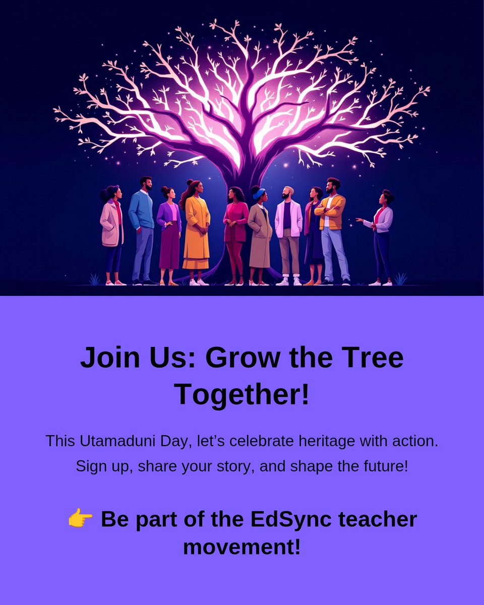 amadogracia's tweet image. From roots to branches , teachers carry Africa’s future.  Share your 2-min story this #UtamaduniDay  #EdSync #TeachersVoice #Culture