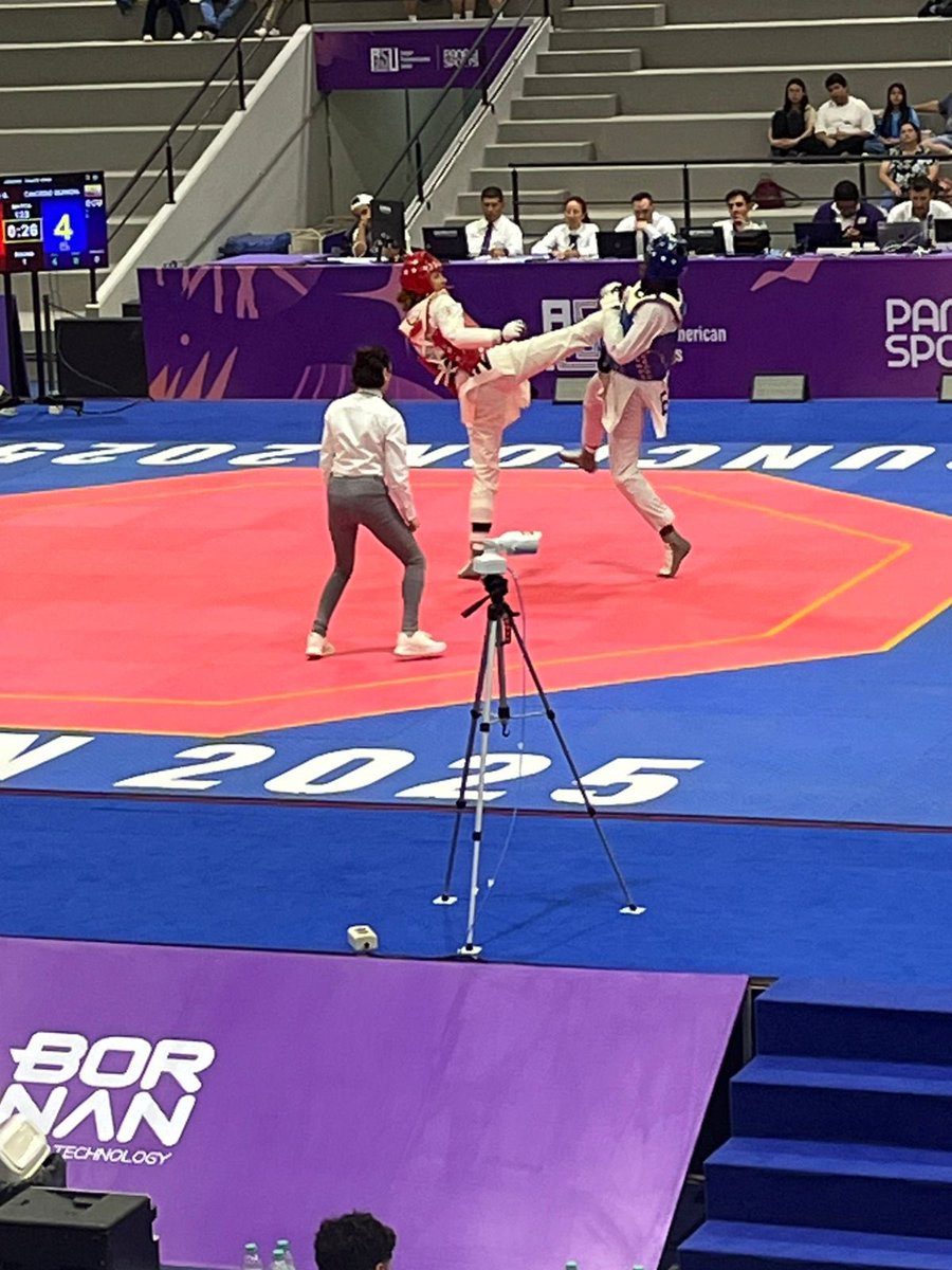 🇪🇨🥈 ¡Medalla de plata para Ecuador en los Juegos Panamericanos Jr!

🥋 Mayté Caicedo en Taekwondo división -67Kg, cayó en la final ante la canadiense Gabriele Beaulieu y se ubicó en segundo lugar.  

Informan desde Paraguay: <a href="/eveguaicha/">Evelyn Guaicha</a> y <a href="/PachiComunicar/">Patricia Enriquez S.</a>