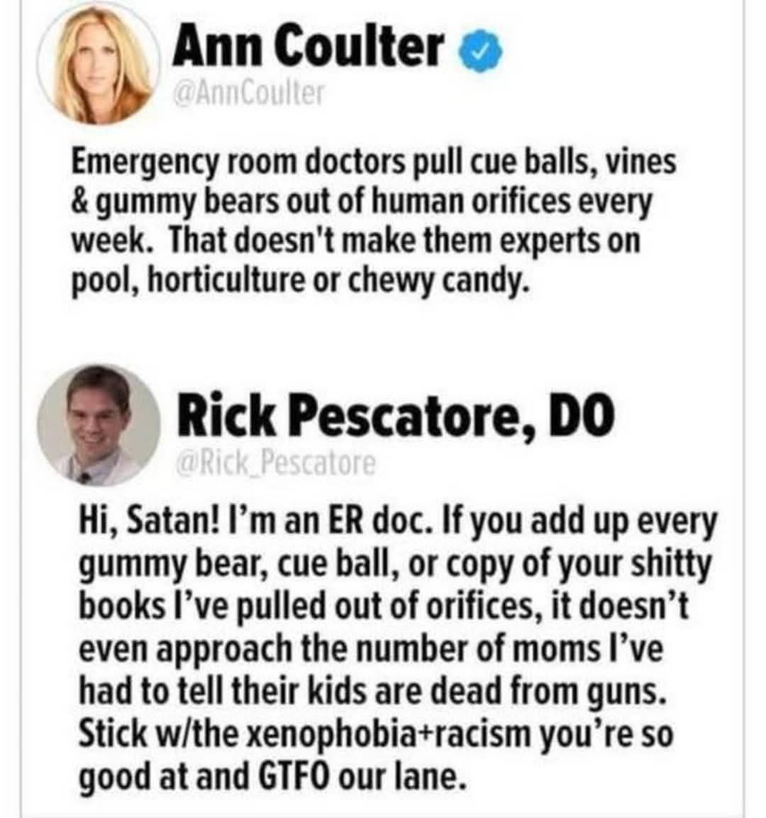 Ann Coulter got roasted.