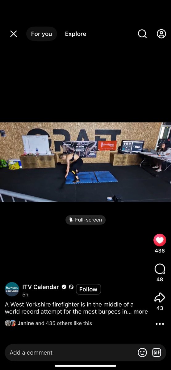 💪🚒 Huge respect to West Yorkshire firefighter Nicola Leah, who’s in the middle of a world record attempt for the most burpees in 24 hours – aiming to smash 8,000+!

She’s raising money for <a href="/firefighters999/">Fire Fighters Charity</a>, supporting fire service staff &amp; families 👏🔥

Let’s cheer her on!