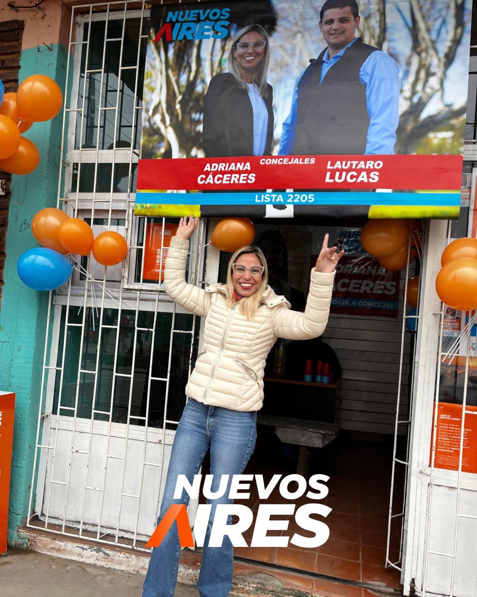 AdriCCaceres's tweet photo. Con @LautiLucas_ inauguramos un nuevo espacio que nos permite estar más cerca de los vecinos de Villa Rosa.

👉🏻 Si sos de la zona estamos en: Bouchet y Saavedra Lamas. https://t.co/kTBcg7hnID