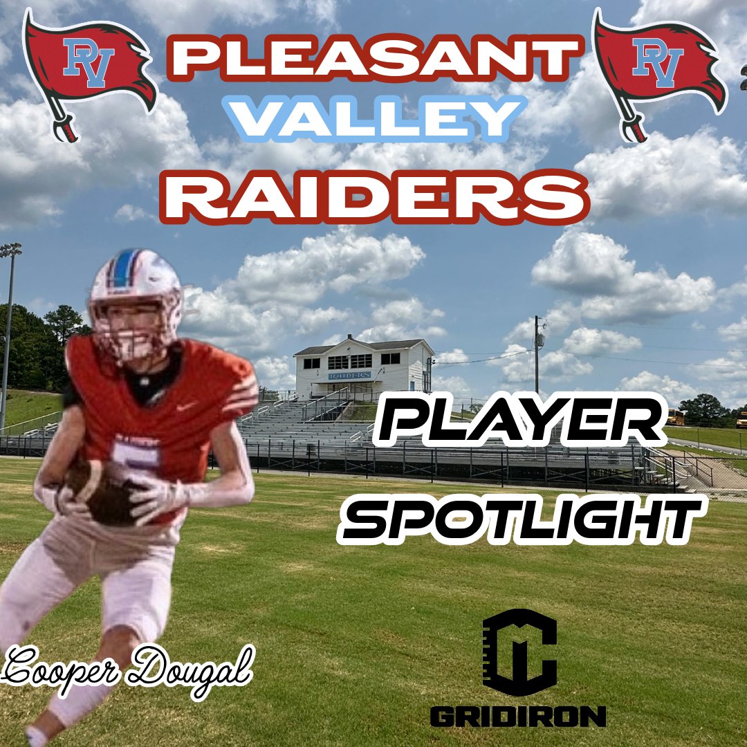 CM Gridiron Player Spotlight
Presented By: Jordan Manufacturing, Inc.

🔥 CM Gridiron Player Spotlight: Cooper Dougal 🔥

The Pleasant Valley Raiders have a weapon ready to shine this fall—junior standout Cooper Dougal. Explosive at wide receiver and a lockdown threat at