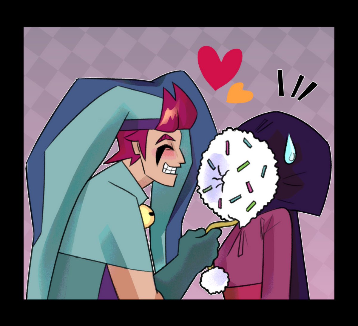 haven't drawn them together in a long time... idiots 
#brawlstars #brawlstarsart #brawlstarsfanart