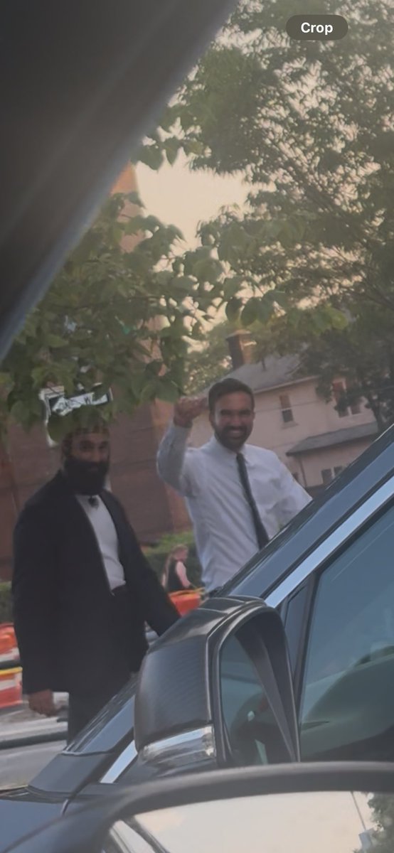 IndemoBoy's tweet photo. Just saw @ZohranKMamdani right off the side of the street, never thought it would happen to me, wish I could’ve pulled over for a picture 😭 https://t.co/0OMzn8I6ic
