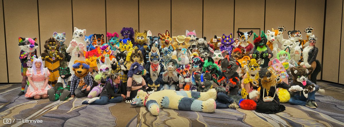 Lennyaa ➡️CFZ (@lennyaafluff) on Twitter photo 😺: Meow meow meow meow meow meow meow meow ! (tr: Yay, got the feline group photo edited from #CFz2025)
I only know a small amount, so please feel free to tag the fluffs!
#caturday #fursuit 😺: Meow meow meow meow meow meow meow meow ! (tr: Yay, got the feline group photo edited from #CFz2025)
I only know a small amount, so please feel free to tag the fluffs!
#caturday #fursuit