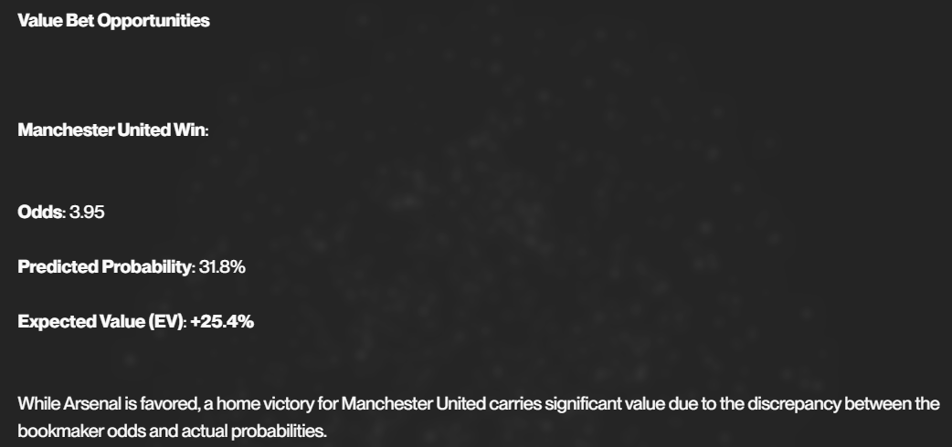 Using the <a href="/sire_agent/">SIRE</a> terminal to find bets on EPL.

One for tonight is ManU h2h

#SireBets