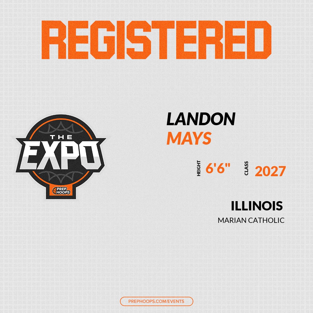 Prep Hoops Illinois (@prephoopsil) on Twitter photo Welcome Class of 2027 Landon Mays (<a href="/BigLan_15/">Landon Mays</a>) of Marian Catholic HS to the <a href="/PrepHoopsIL/">Prep Hoops Illinois</a> Showcase @ Supreme Courts.
🔥🏀 #PHExpoIL 🏀🔥
Register NOW! 👇
events.prephoops.com/e/1620/registe… Welcome Class of 2027 Landon Mays (<a href="/BigLan_15/">Landon Mays</a>) of Marian Catholic HS to the <a href="/PrepHoopsIL/">Prep Hoops Illinois</a> Showcase @ Supreme Courts.
🔥🏀 #PHExpoIL 🏀🔥
Register NOW! 👇
events.prephoops.com/e/1620/registe…