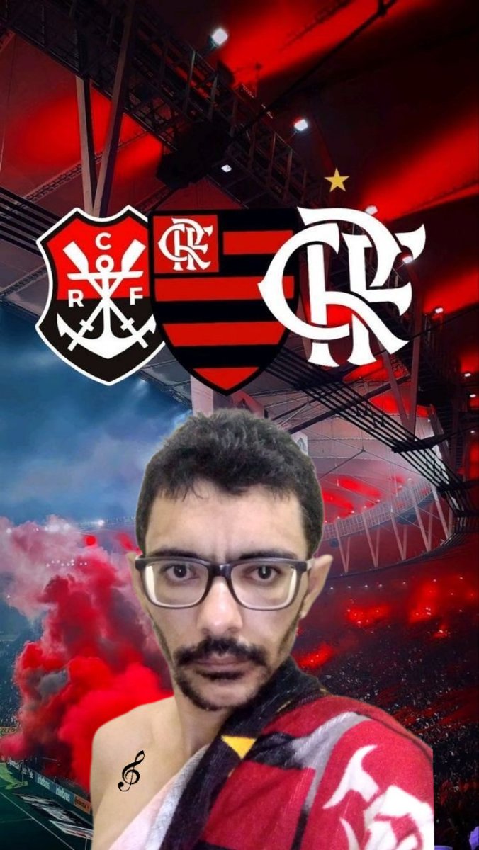Quem é flamenguista como eu faz asim sua própria arte. Eu mesmo que fiz